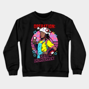 Stranger Things Erica Sinclair Funny Ice Cream Lover 80's Retro Neon Rad Meme Crewneck Sweatshirt